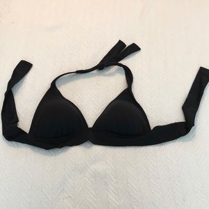 Black Push-up Padded Triangle Bikini Top